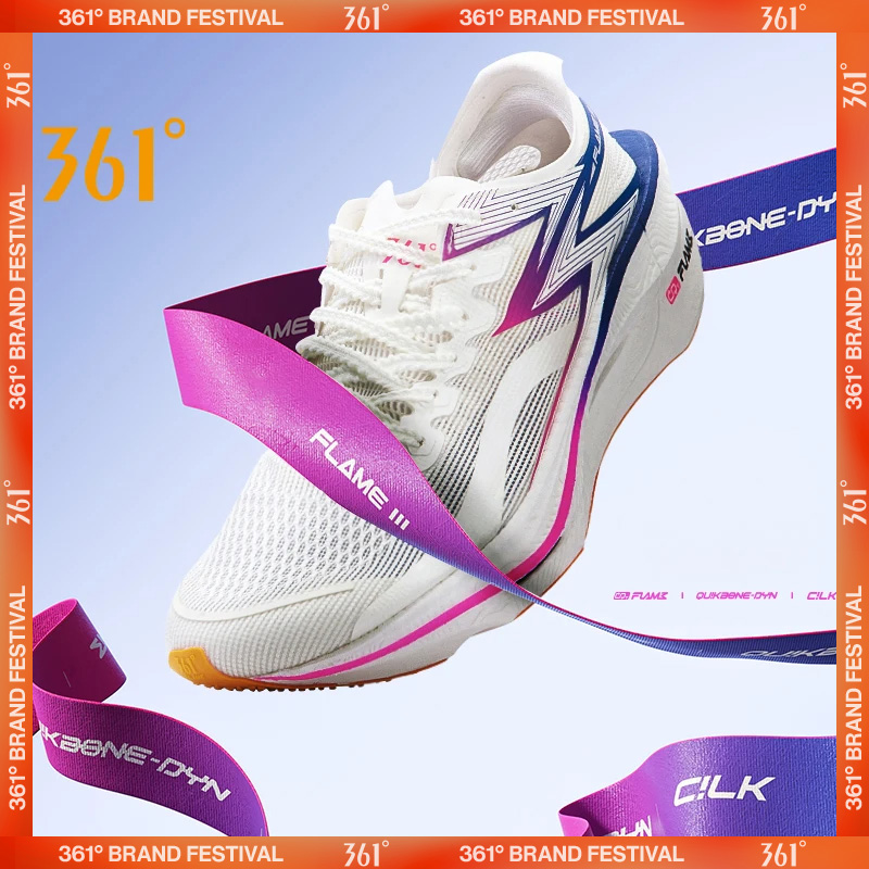 Carbon Plate Marathon Racing Shoes - 361 Degrees Flame 3.0 Unisex Buty